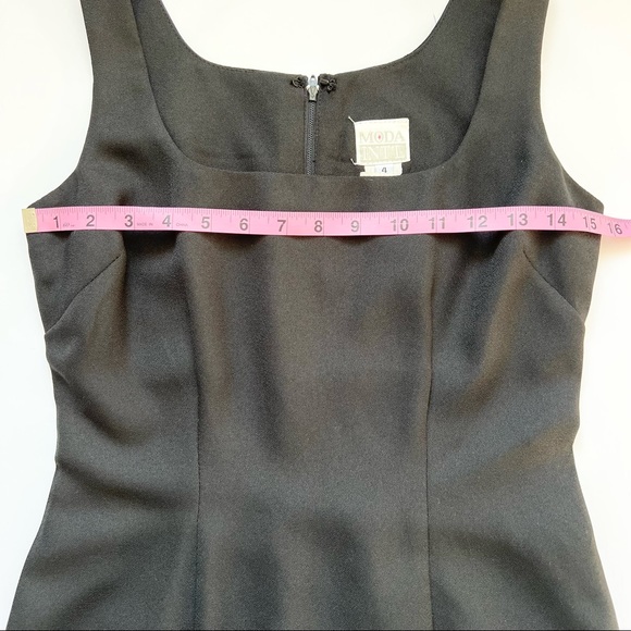 ♦️SOLD♦️ vintage 1990’s little black dress Moda Int’l Size 4 short evening dress - Picture 10 of 13